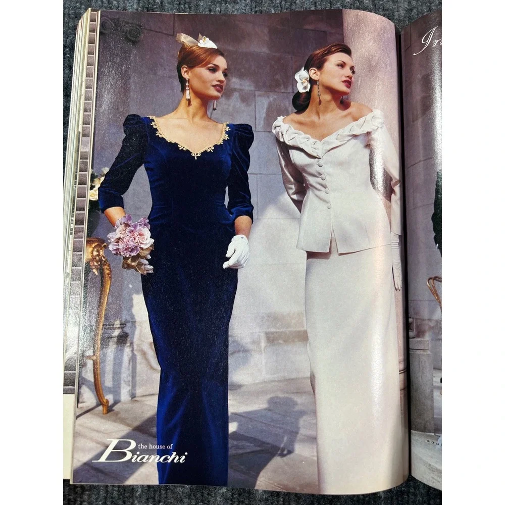 Vintage 90s MODERN BRIDE Magazine August/September 1994 Wedding Gowns Decor Cake